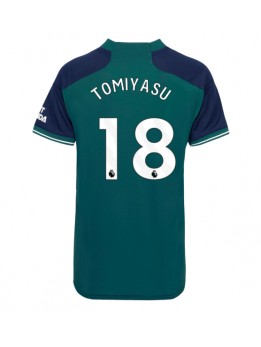 Billige Arsenal Takehiro Tomiyasu #18 Tredjedrakt Dame 2023-24 Kortermet